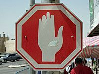 Hand sign stop