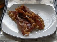 plate of bacon
