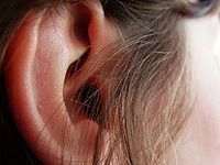 picture of ear and sideburn
