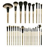 Selection of makeup brushes
