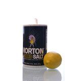 Morton salt and a lemon