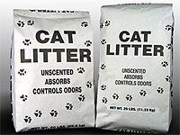 bags of cat litter