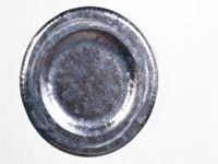 antique pewter plate