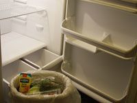 An empty refrigerator