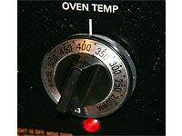 oven temperature dial