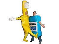 people dancing in brush and mouthwash costumes