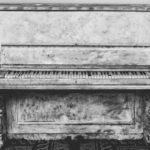 An old upright piano