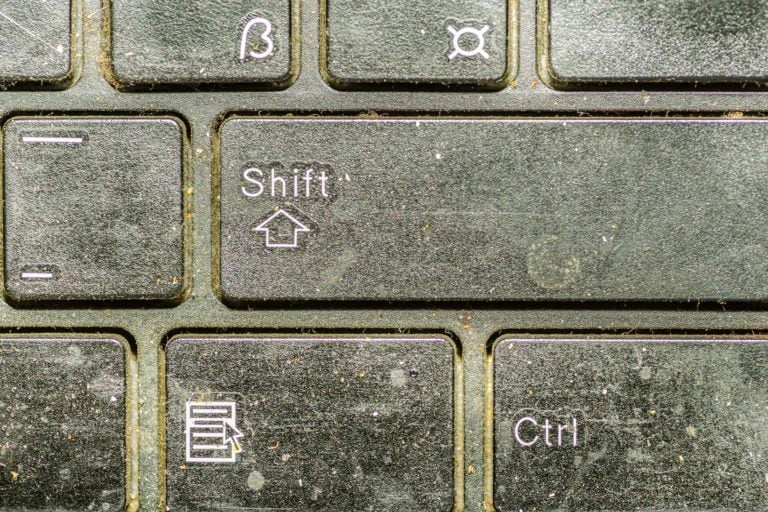 A very dirty keyboard.