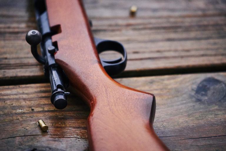 A .22 rifle.